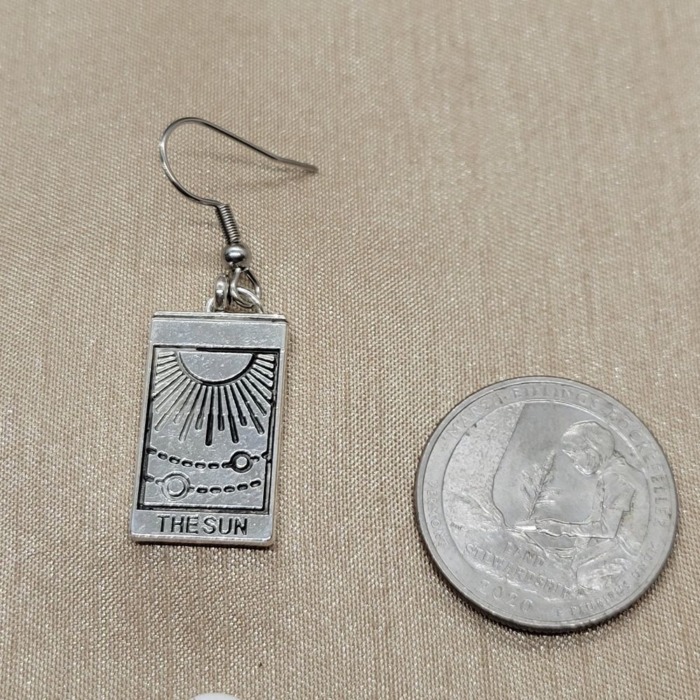☀️🌙 Tarot card earrings, Sun and Moon - Picture 5 of 5